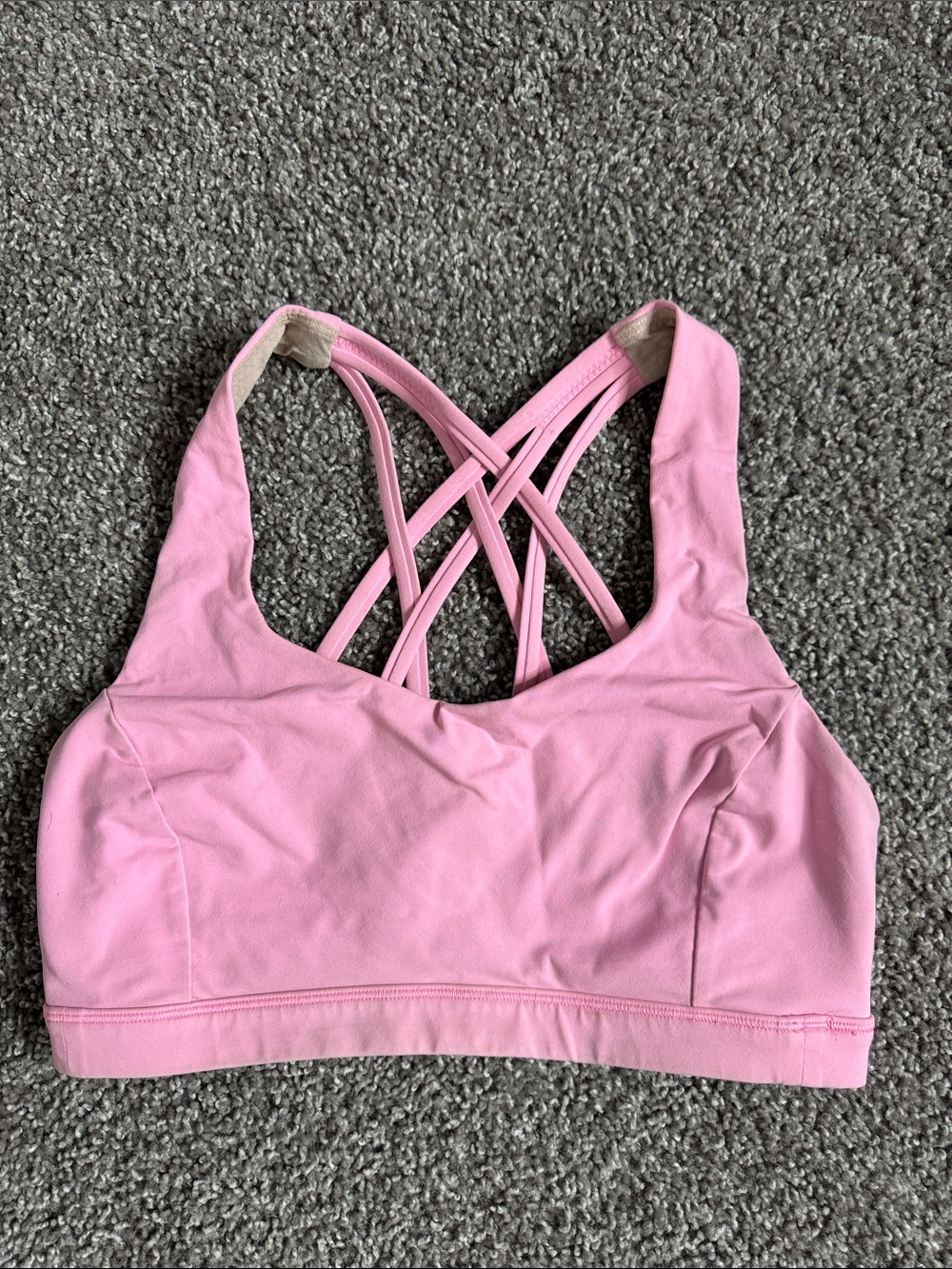 Lululemon Pink Cross-Back Sports Bra